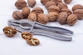 Walnuts on white Royalty Free Stock Photo