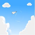 Walpapper design cloud with a plane