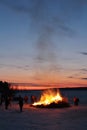 Walpurgis Night in LuleÃÂ¥ Royalty Free Stock Photo