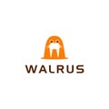 Walrus mascot logo design