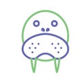 Walrus Isolated Vector icon that can be easily modified or edited Royalty Free Stock Photo