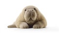 walrus Soft toy on a white background, cut Royalty Free Stock Photo
