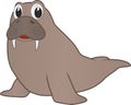 A cartoon of a walrus stunned at human behavior