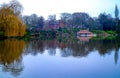 Walsall Arboretum water reflections beautiful Royalty Free Stock Photo