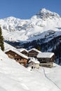 Walser village Cuneaz, Ayas valley (Italy)