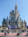 Walt Disney Castle at Magic Kingdom Royalty Free Stock Photo