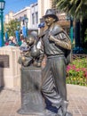 Walt Disney and Mickey Mouse statue at Disney California Adventure