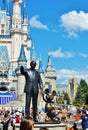 Walt Disney Statue at Disney World, Orlando, Florida Royalty Free Stock Photo