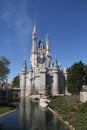 Walt Disney World Cinderella`s Castle and Moat Orlando, Florida Royalty Free Stock Photo