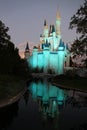 Walt Disney World Cinderella`s Castle and Moat Orlando, Florida Royalty Free Stock Photo