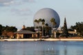 Walt Disney World EPCOT Globe Spaceship EArth at Christmas