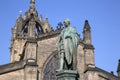 Walter Scott Statue by Bohem, Royal Mile; Lawnmarket; Edinburgh; Scotland Royalty Free Stock Photo