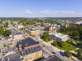 Waltham City Hall aerial view, Massachusetts, USA Royalty Free Stock Photo