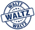 waltz blue stamp Royalty Free Stock Photo