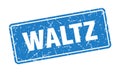 waltz sign. waltz grunge stamp. Royalty Free Stock Photo