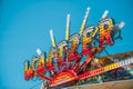 Waltzer sign made out of light bulbs with blue sky in background during summer Royalty Free Stock Photo