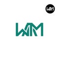 WAM Logo Letter Monogram Design Royalty Free Stock Photo
