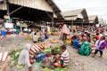 Wamena, Indonesia - January 9, 2010: Dani people are at the local market of Wamena in Baliem Valley, Papua New Guinea