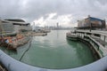 Wan Chai Ferry Pier, is a pier at the coast of North 17 Aug 2013 Royalty Free Stock Photo