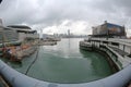 Wan Chai Ferry Pier, is a pier at the coast of North 17 Aug 2013 Royalty Free Stock Photo