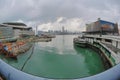 Wan Chai Ferry Pier, is a pier at the coast of North 17 Aug 2013 Royalty Free Stock Photo