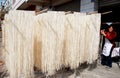 Wan Jia, China: Noodles Drying in Sun Royalty Free Stock Photo