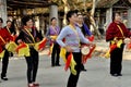 Wan Jia, China: Women's Waist-Drum Band Royalty Free Stock Photo