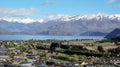 Wanaka Lake View at Mountain in New Zealand Royalty Free Stock Photo