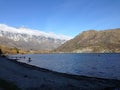 Wanaka Queenstown lake with pure clear water New Zealand