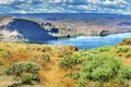 Wanapum Lake Colombia River Wild Horses Monument Washington