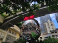 Christmas decorations on Lee Tung Avenue, Wan Chai, Hong Kong