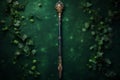 wand green magical fairytale world background backdrop Royalty Free Stock Photo