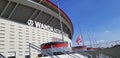 Wanda metropolitano, Atletico de Madrid stadium Royalty Free Stock Photo