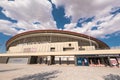 Wanda Metropolitano stadium in Madrid, Spain. Wanda Metropolitano is the new stadium of Atletico de Madrid, Spanish football club. Royalty Free Stock Photo