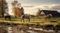 Tranquil Trails: Horse-Farm\'s Bucolic Charm