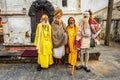 Wandering Shaiva sadhus (holy men) in ancient Pashupatinath Tem