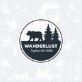 Wanderlust adventure logo icon