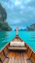 Wanderlust calling Private longtail boat trip, Krabi, Thailand landmark Royalty Free Stock Photo