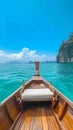 Wanderlust calling Private longtail boat trip, Krabi, Thailand landmark Royalty Free Stock Photo
