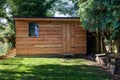 Waney edge wooden rustic garden shed