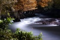 Wang Takrai waterfall located in Nakhon Nayok Thailand. Shot taken with long exposure therefore smooth and fluffy water surface Royalty Free Stock Photo