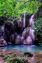 Wang Tong Waterfall located in Buatong Waterfall and Chet Si Fountain National Park, Chiang Mai, Thailand