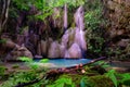 Wang Tong Waterfall located in Buatong Waterfall and Chet Si Fountain National Park, Chiang Mai, Thailand