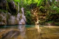 Wang Tong Waterfall located in Buatong Waterfall and Chet Si Fountain National Park, Chiang Mai, Thailand