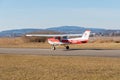 Cessna 150L Aerobat airplane in Wangen-Lachen in Switzerland Royalty Free Stock Photo