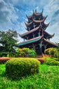 Wangjiang Pavilion in Wangjianglou park. Chengdu, Sichuan, China