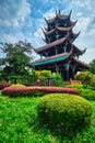 Wangjiang Pavilion in Wangjianglou park. Chengdu, Sichuan, China