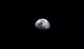 Waning Gibbous moon Waning means that it is getting smaller. Gibbous refers to the shape, which is less than the full circle of