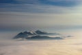 Wank mountain view during winter morning. Snowy peaks of Bavaria Royalty Free Stock Photo