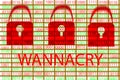 The wannacry and binary code concept on the desktop screen. the Royalty Free Stock Photo